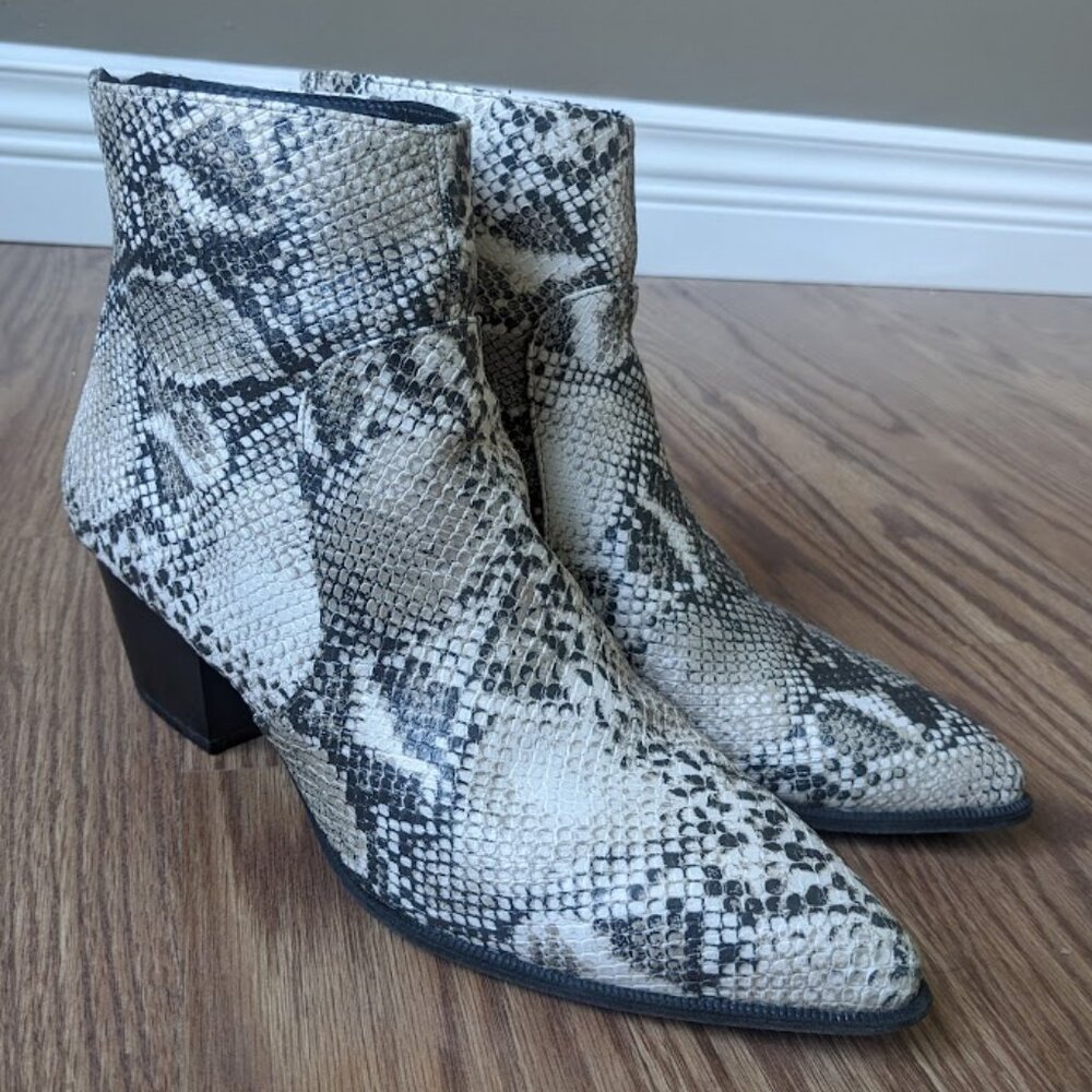 Charlotte Russe Faux Snakeskin Boots